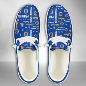 NCAA Pittsburgh Panthers Hey Dude Shoes Wally Lace Up Loafers Moccasin Slippers HDS1535