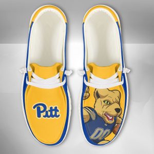 NCAA Pittsburgh Panthers Hey Dude Shoes Wally Lace Up Loafers Moccasin Slippers HDS2505