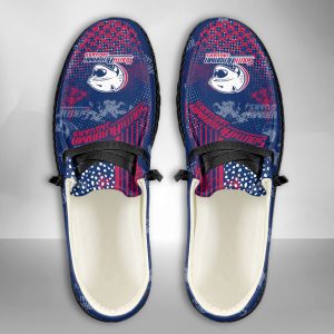 NCAA South Alabama Jaguars Hey Dude Shoes Wally Lace Up Loafers Moccasin Slippers HDS3029