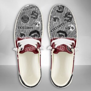 NCAA South Carolina Gamecocks Hey Dude Shoes Wally Lace Up Loafers Moccasin Slippers HDS2226