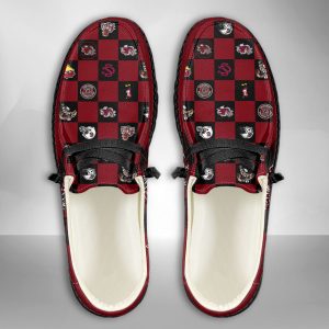 NCAA South Carolina Gamecocks Hey Dude Shoes Wally Lace Up Loafers Moccasin Slippers HDS3144