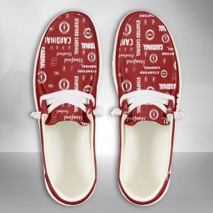 NCAA Stanford Cardinal Hey Dude Shoes Wally Lace Up Loafers Moccasin Slippers HDS1116