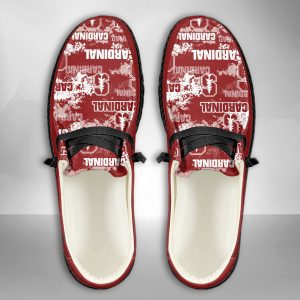 NCAA Stanford Cardinal Hey Dude Shoes Wally Lace Up Loafers Moccasin Slippers HDS1489
