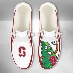 NCAA Stanford Cardinal Hey Dude Shoes Wally Lace Up Loafers Moccasin Slippers HDS2499