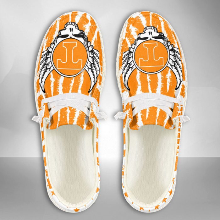 NCAA Tennessee Volunteers Hey Dude Shoes Wally Lace Up Loafers Moccasin Slippers HDS1258