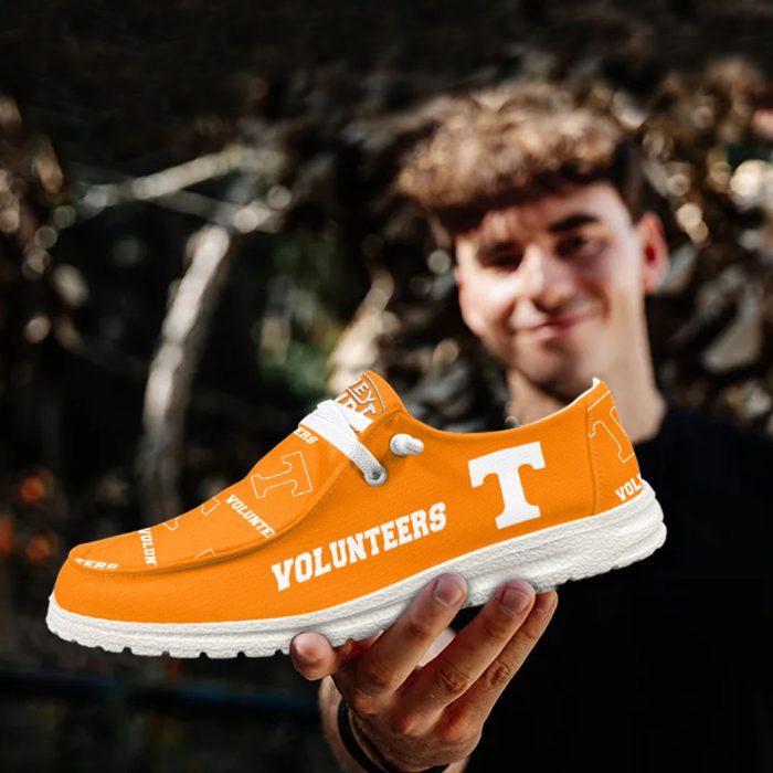 NCAA Tennessee Volunteers Hey Dude Shoes Wally Lace Up Loafers Moccasin Slippers HDS1863