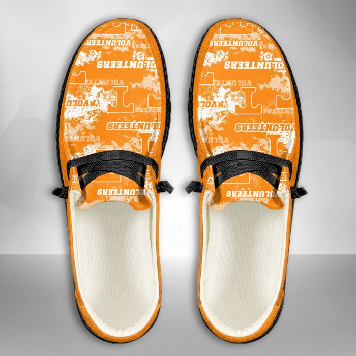 NCAA Tennessee Volunteers Hey Dude Shoes Wally Lace Up Loafers Moccasin Slippers HDS2680