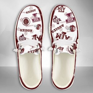 NCAA Texas A&M Aggies Hey Dude Shoes Wally Lace Up Loafers Moccasin Slippers HDS1865