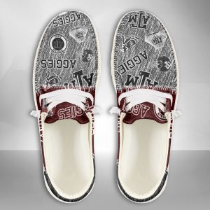 NCAA Texas A&M Aggies Hey Dude Shoes Wally Lace Up Loafers Moccasin Slippers HDS1866