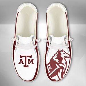 NCAA Texas A&M Aggies Hey Dude Shoes Wally Lace Up Loafers Moccasin Slippers HDS1895