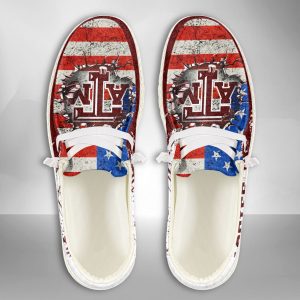 NCAA Texas A&M Aggies Hey Dude Shoes Wally Lace Up Loafers Moccasin Slippers HDS2148