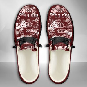 NCAA Texas A&M Aggies Hey Dude Shoes Wally Lace Up Loafers Moccasin Slippers HDS2660