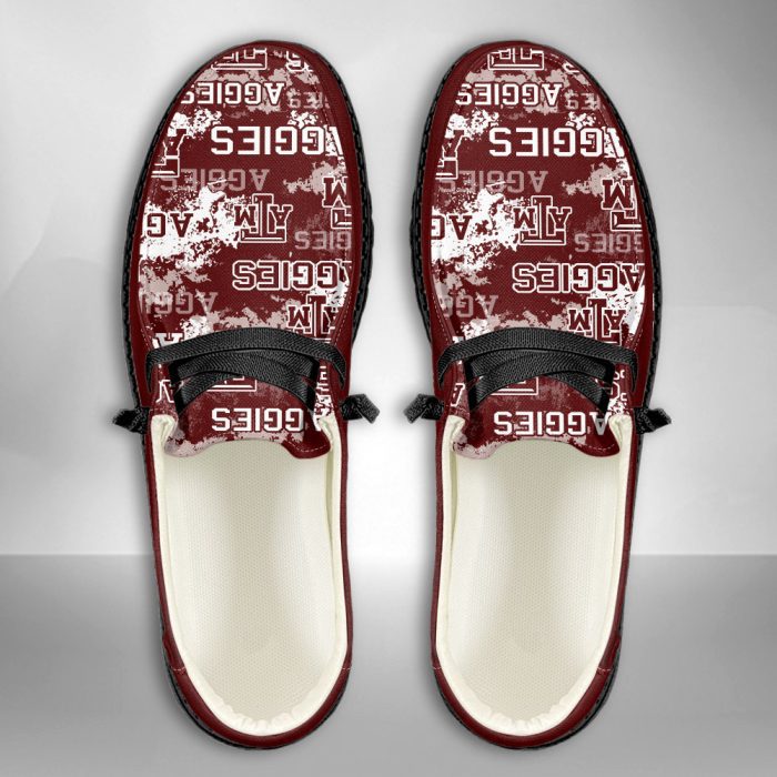 NCAA Texas A&M Aggies Hey Dude Shoes Wally Lace Up Loafers Moccasin Slippers HDS2758