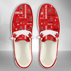 NCAA Texas Tech Red Raiders Hey Dude Shoes Wally Lace Up Loafers Moccasin Slippers HDS1413