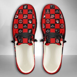 NCAA Texas Tech Red Raiders Hey Dude Shoes Wally Lace Up Loafers Moccasin Slippers HDS2701