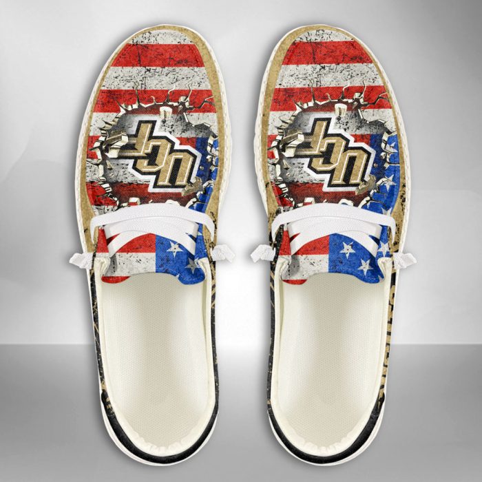NCAA UCF Knights Hey Dude Shoes Wally Lace Up Loafers Moccasin Slippers HDS1200