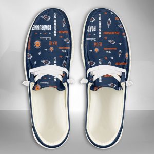 NCAA UTSA Roadrunners Hey Dude Shoes Wally Lace Up Loafers Moccasin Slippers HDS2049