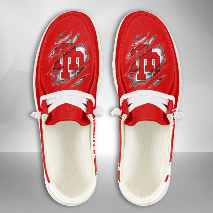 NCAA Utah Utes Hey Dude Shoes Wally Lace Up Loafers Moccasin Slippers HDS1375