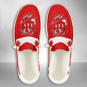 NCAA Utah Utes Hey Dude Shoes Wally Lace Up Loafers Moccasin Slippers HDS2390