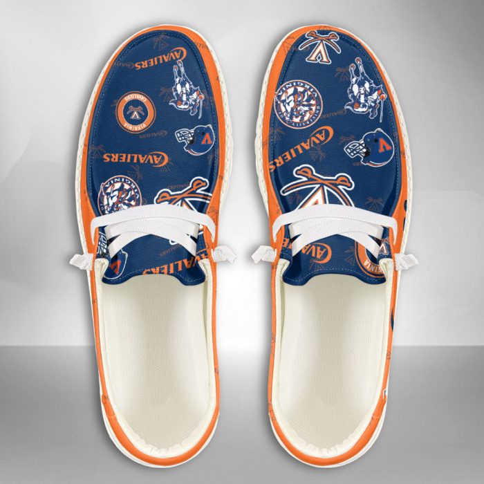 NCAA Virginia Cavaliers Hey Dude Shoes Wally Lace Up Loafers Moccasin Slippers HDS1959