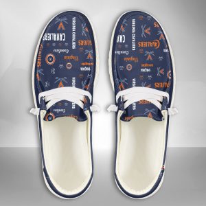 NCAA Virginia Cavaliers Hey Dude Shoes Wally Lace Up Loafers Moccasin Slippers HDS2047