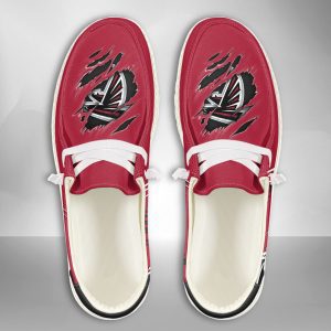 NFL Atlanta Falcons Hey Dude Shoes Wally Lace Up Loafers Moccasin Slippers HDS1161