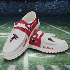 NFL Atlanta Falcons Hey Dude Shoes Wally Lace Up Loafers Moccasin Slippers HDS1639