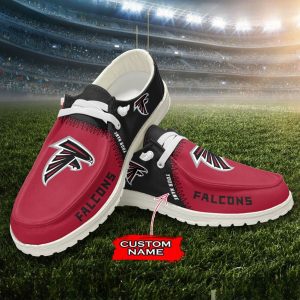 NFL Atlanta Falcons Hey Dude Shoes Wally Lace Up Loafers Moccasin Slippers HDS1683