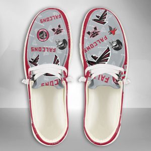 NFL Atlanta Falcons Hey Dude Shoes Wally Lace Up Loafers Moccasin Slippers HDS1854