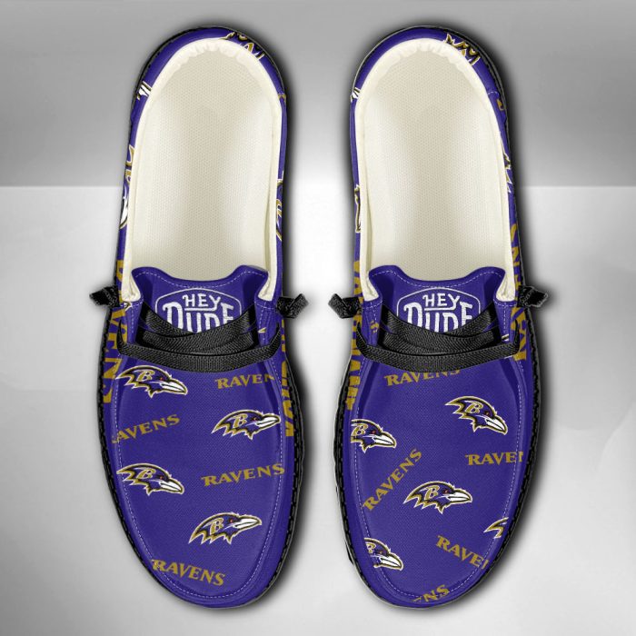 NFL Baltimore Ravens Hey Dude Shoes Wally Lace Up Loafers Moccasin ...