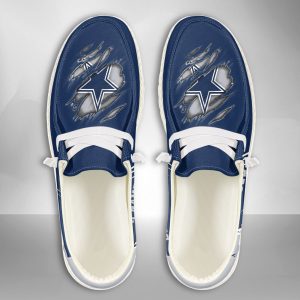 NFL Dallas Cowboys Hey Dude Shoes Wally Lace Up Loafers Moccasin Slippers HDS1157