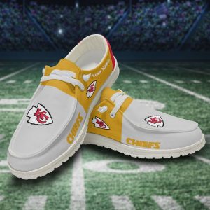 NFL Kansas City Chiefs Hey Dude Shoes Wally Lace Up Loafers Moccasin Slippers HDS1617