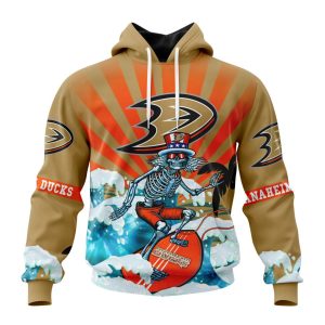 NHL Anaheim Ducks Specialized Kits For The Grateful Dead Unisex Pullover Hoodie