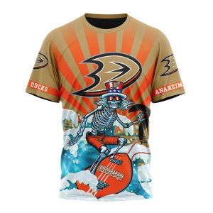 NHL Anaheim Ducks Specialized Kits For The Grateful Dead Unisex Tshirt TS4362