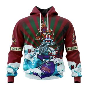 NHL Arizona Coyotes Specialized Kits For The Grateful Dead Unisex Pullover Hoodie