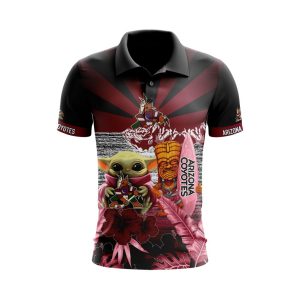 NHL Arizona Coyotes Specialized Polo Shirt Golf Shirt Star Wars May The 4th Be With You PLS4758