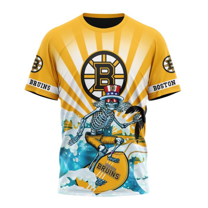NHL Boston Bruins Specialized Kits For The Grateful Dead Unisex Tshirt TS4364