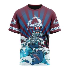 NHL Colorado Avalanche Specialized Kits For The Grateful Dead Unisex Tshirt TS4369