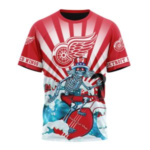 NHL Detroit Red Wings Specialized Kits For The Grateful Dead Unisex Tshirt TS4372