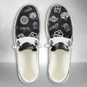 NHL Los Angeles Kings Hey Dude Shoes Wally Lace Up Loafers Moccasin Slippers HDS2491
