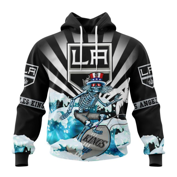 NHL Los Angeles Kings Specialized Kits For The Grateful Dead Unisex Pullover Hoodie