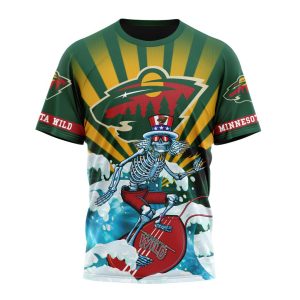 NHL Minnesota Wild Specialized Kits For The Grateful Dead Unisex Tshirt TS4376