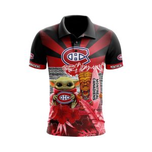 NHL Montreal Canadiens Specialized Polo Shirt Golf Shirt Star Wars May The 4th Be With You PLS4761
