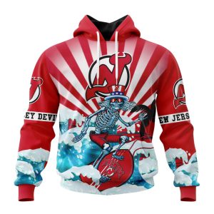 NHL New Jersey Devils Specialized Kits For The Grateful Dead Unisex Pullover Hoodie