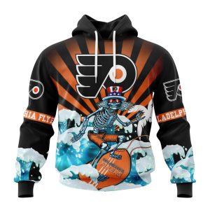 NHL Philadelphia Flyers Specialized Kits For The Grateful Dead Unisex Pullover Hoodie