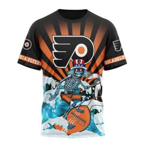 NHL Philadelphia Flyers Specialized Kits For The Grateful Dead Unisex Tshirt TS4383