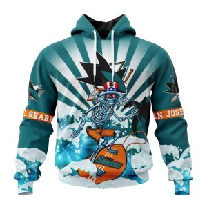 NHL San Jose Sharks Specialized Kits For The Grateful Dead Unisex Pullover Hoodie