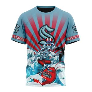 NHL Seattle Kraken Specialized Kits For The Grateful Dead Unisex Tshirt TS4386