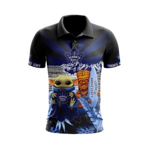 NHL Toronto Maple Leafs Specialized Polo Shirt Golf Shirt Star Wars May The 4th Be With You PLS4746