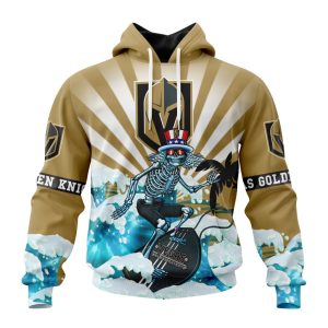 NHL Vegas Golden Knights Specialized Kits For The Grateful Dead Unisex Pullover Hoodie